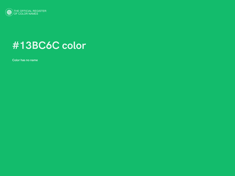 #13BC6C color image