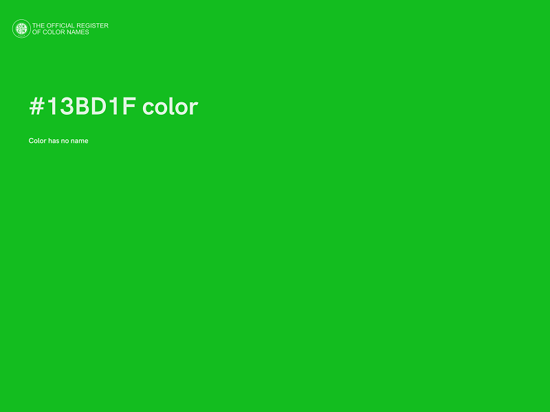 #13BD1F color image