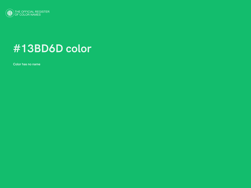 #13BD6D color image