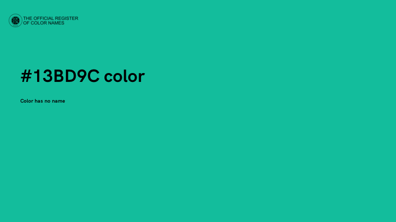 #13BD9C color image