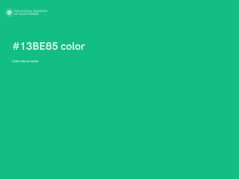 #13BE85 color image