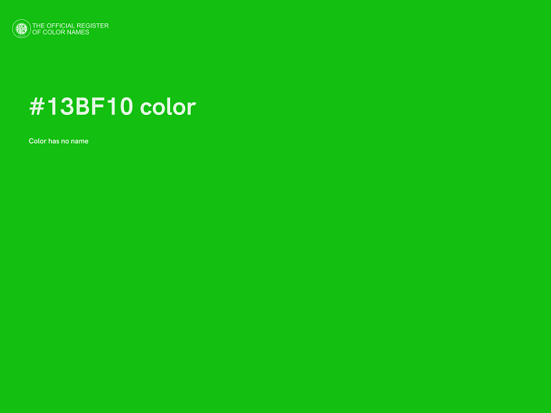 #13BF10 color image