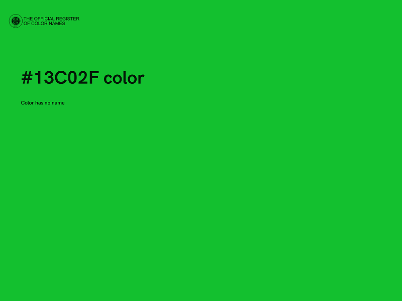 #13C02F color image