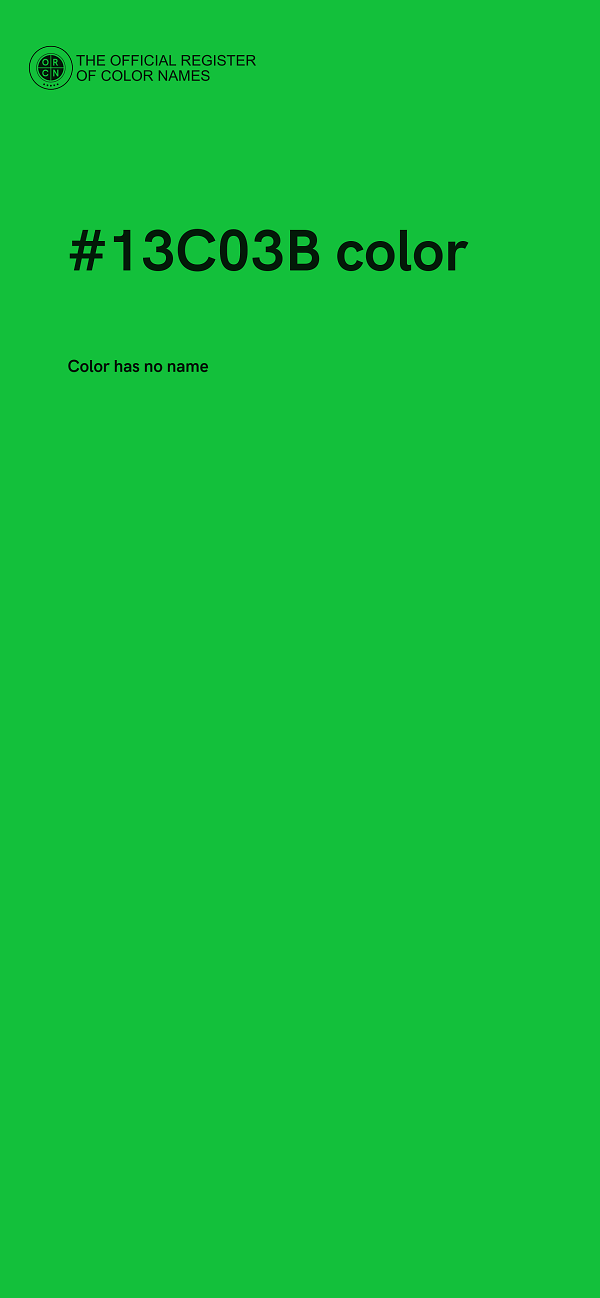 #13C03B color image