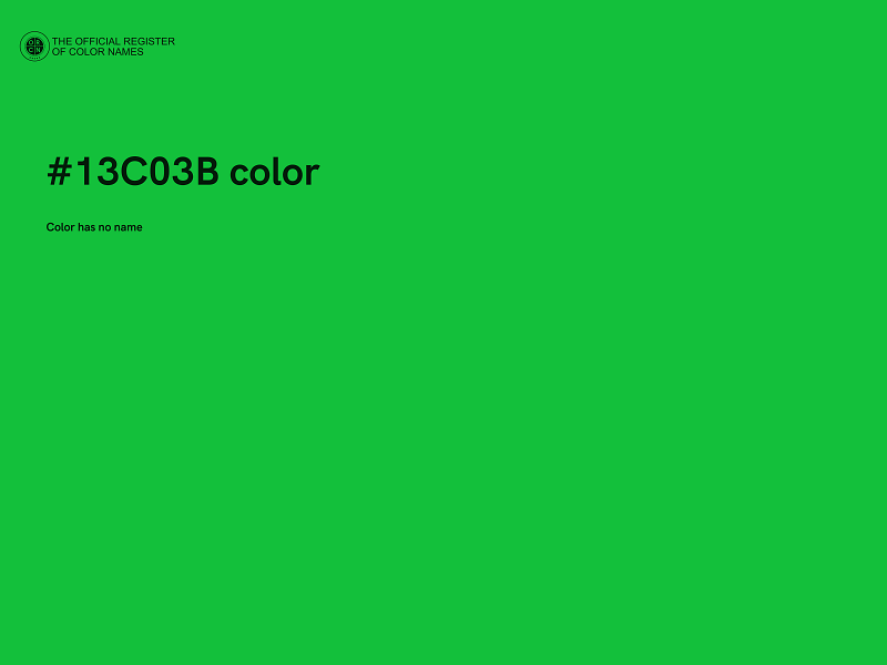 #13C03B color image