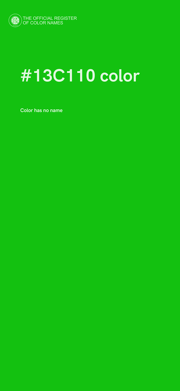 #13C110 color image