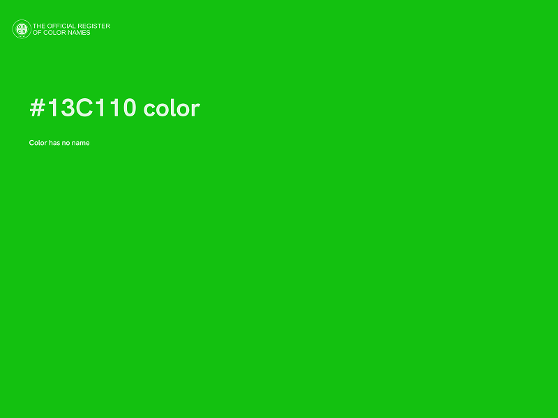 #13C110 color image