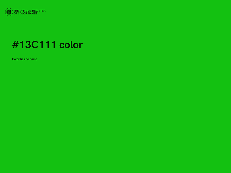 #13C111 color image