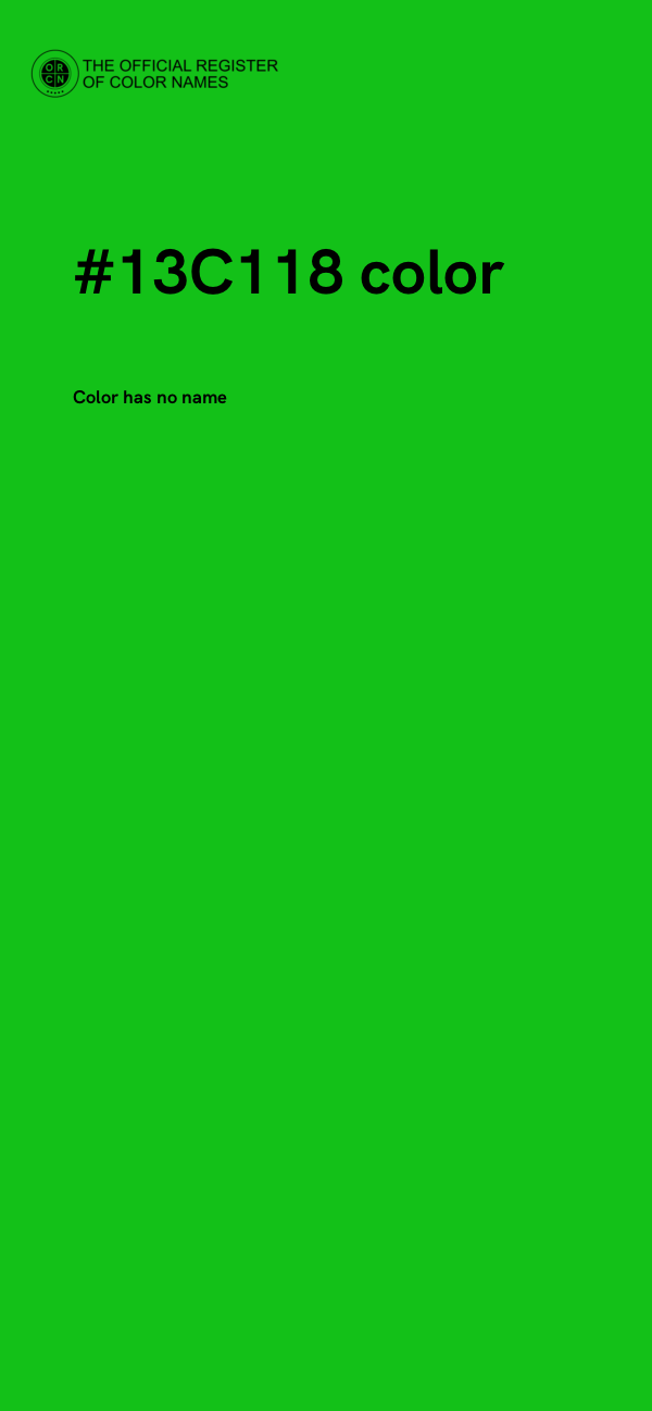 #13C118 color image