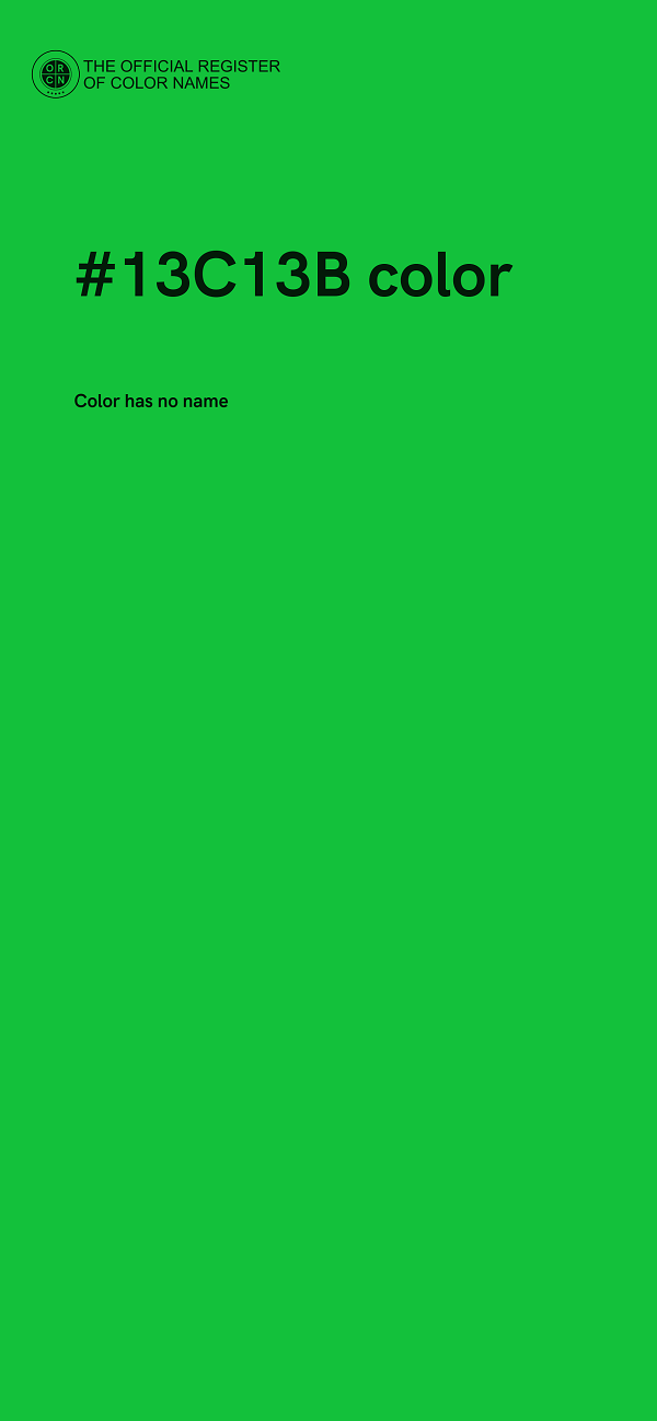 #13C13B color image