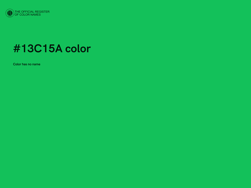 #13C15A color image