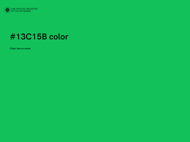 #13C15B color image