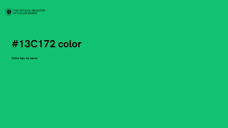 #13C172 color image