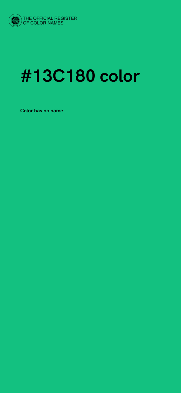 #13C180 color image
