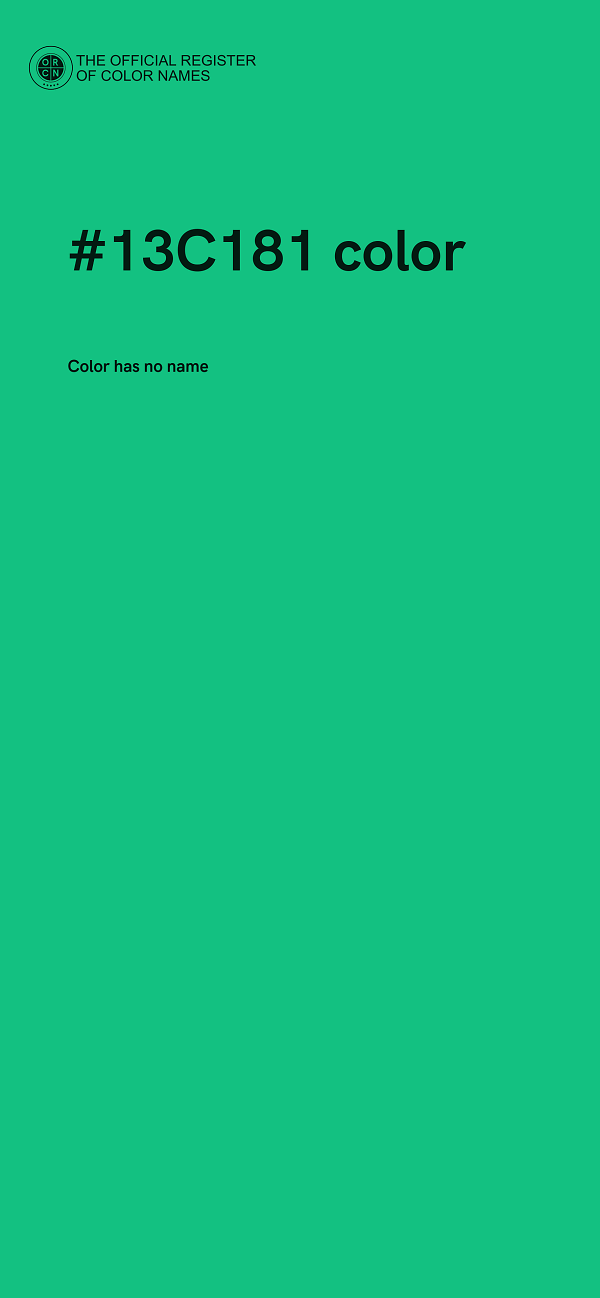 #13C181 color image