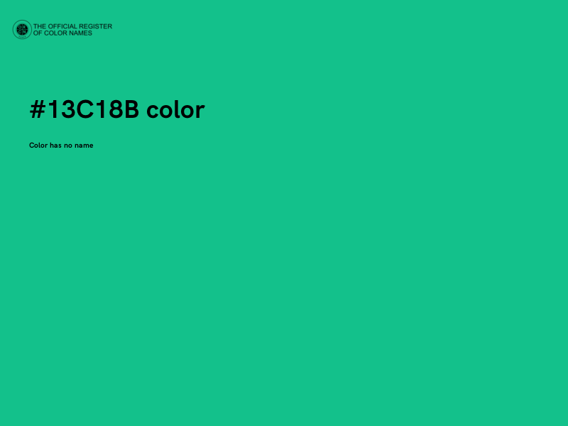 #13C18B color image