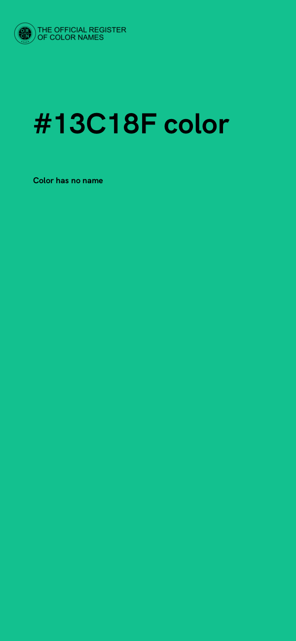#13C18F color image