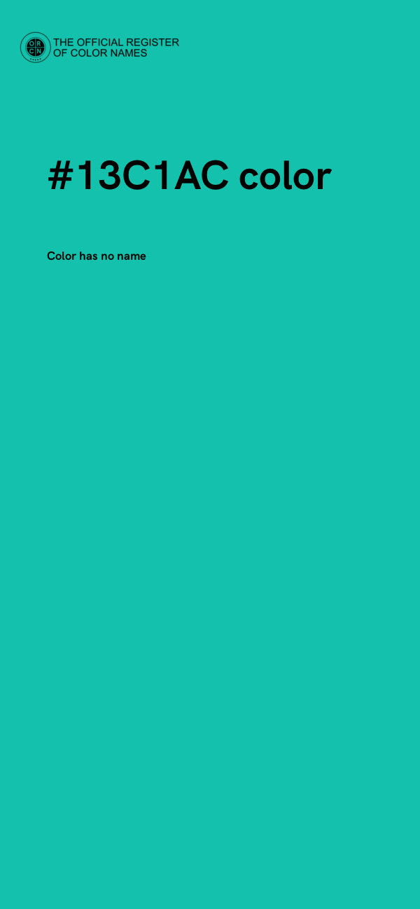 #13C1AC color image