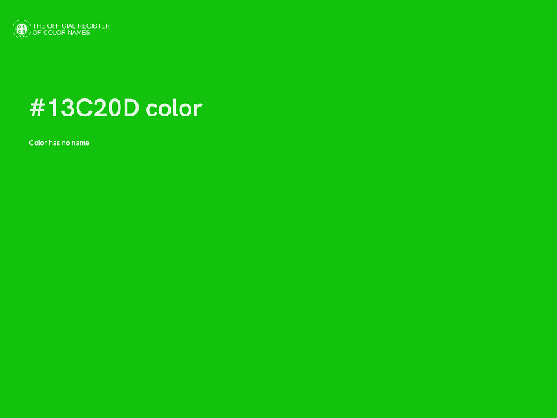 #13C20D color image