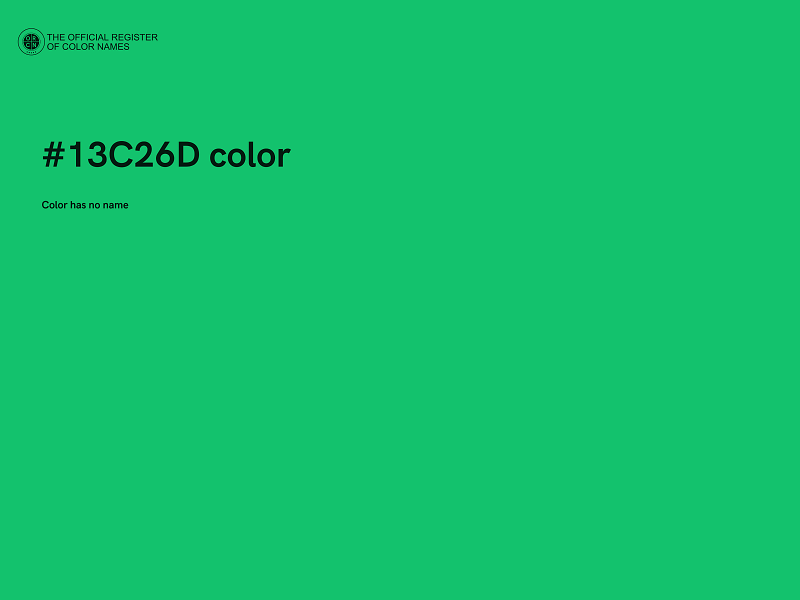 #13C26D color image