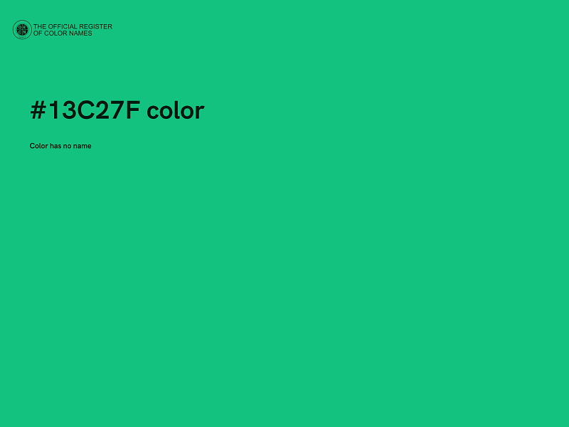 #13C27F color image