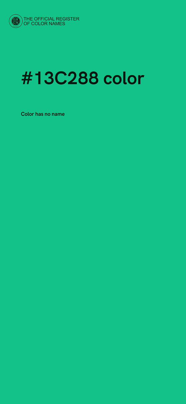 #13C288 color image