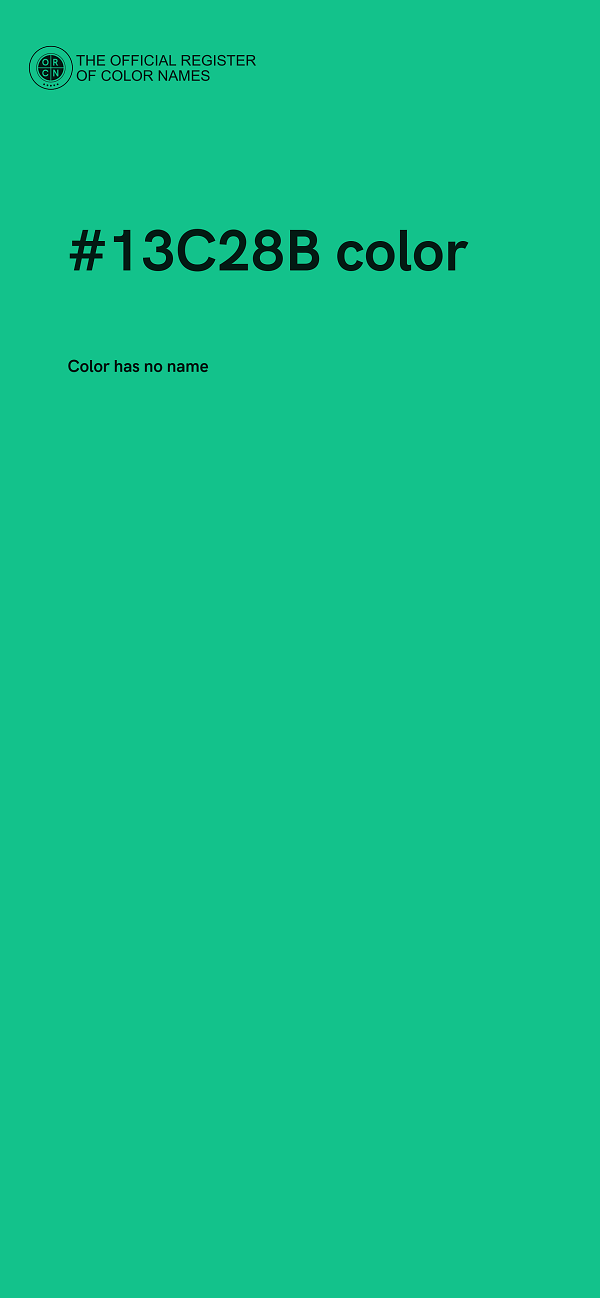 #13C28B color image