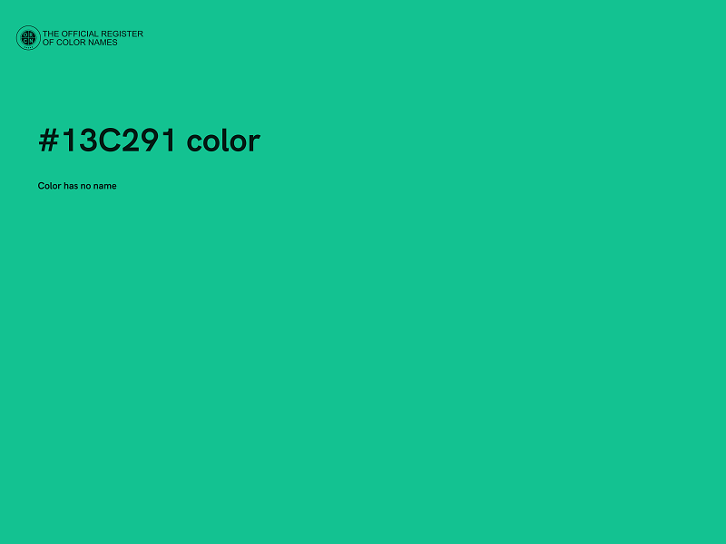 #13C291 color image