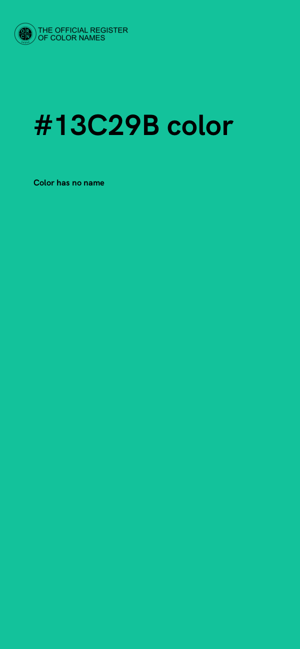 #13C29B color image