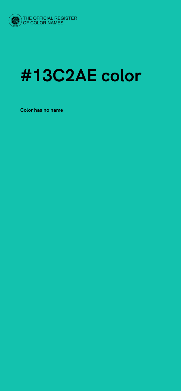 #13C2AE color image