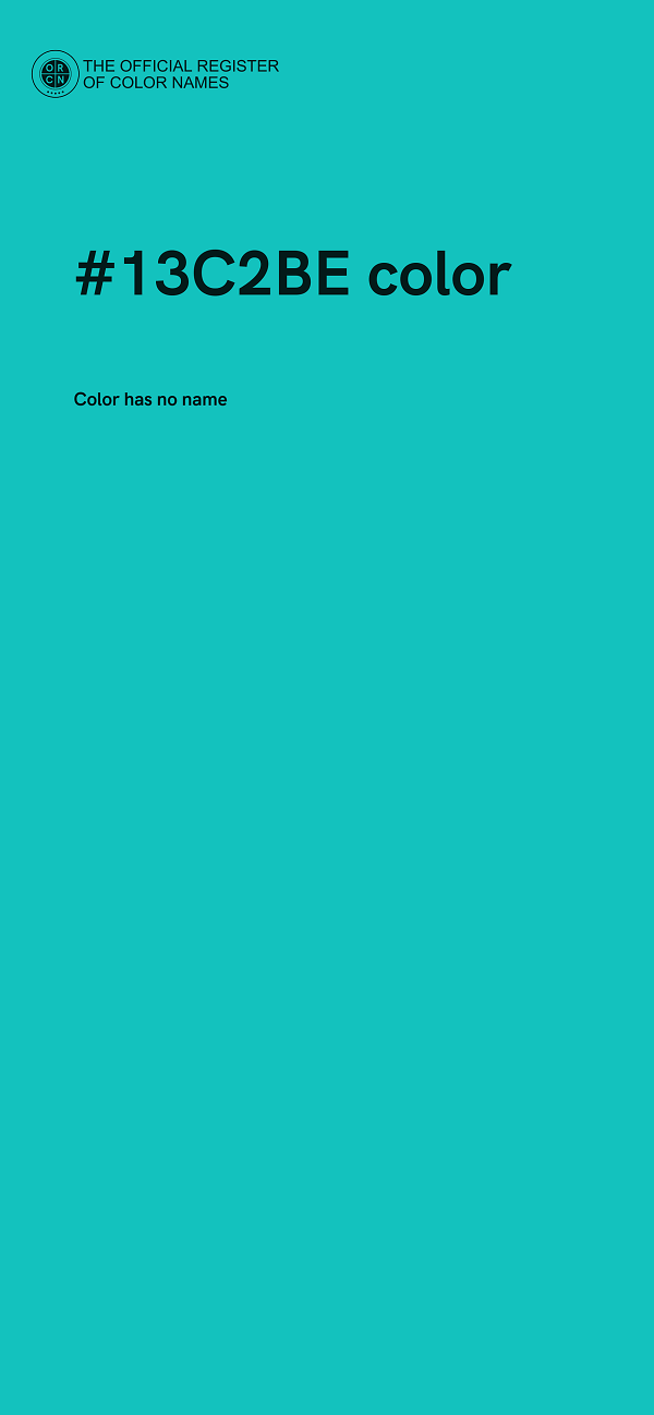 #13C2BE color image
