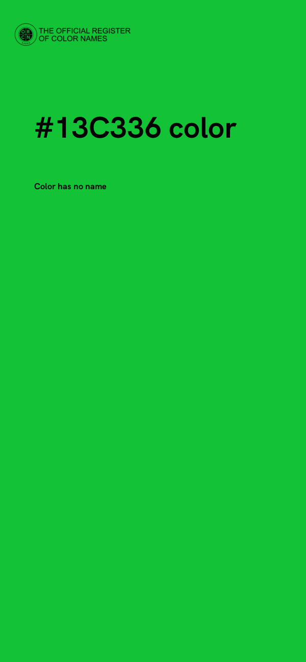 #13C336 color image