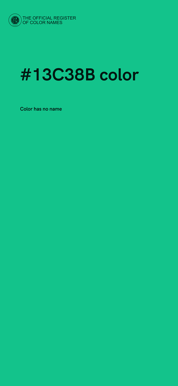 #13C38B color image