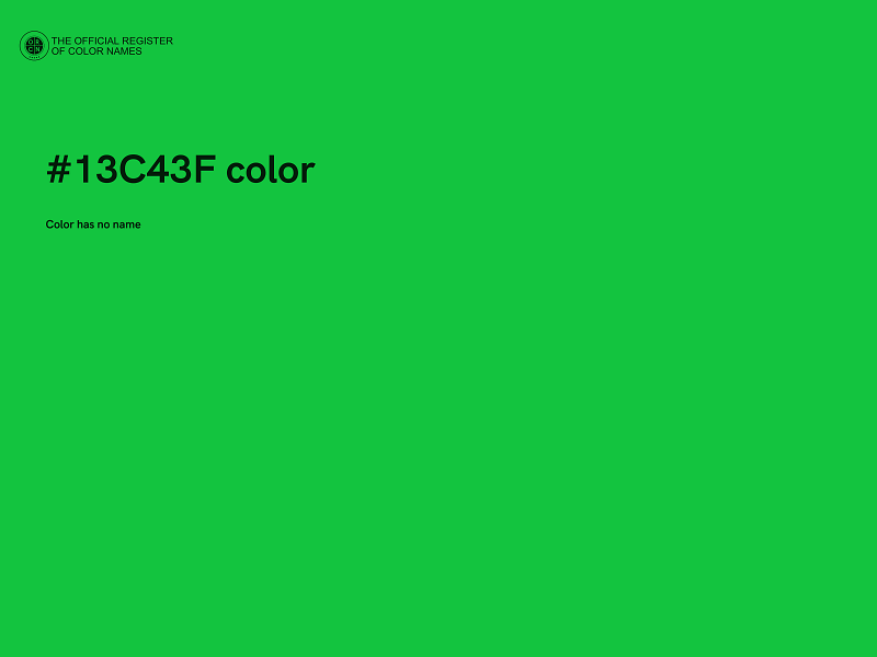 #13C43F color image