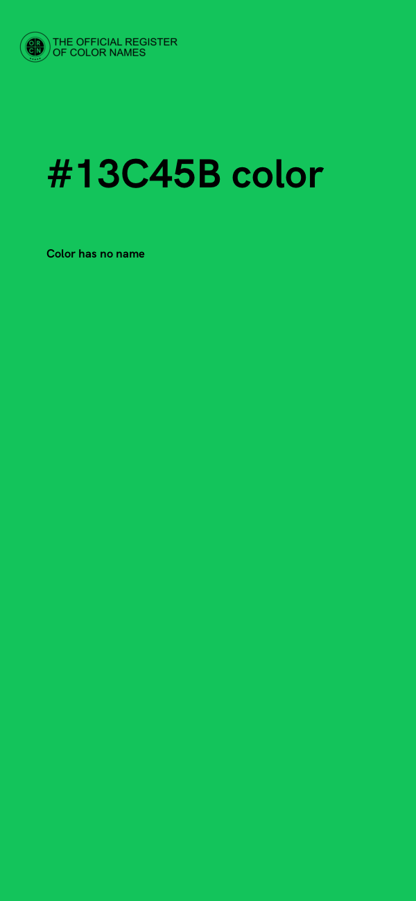 #13C45B color image