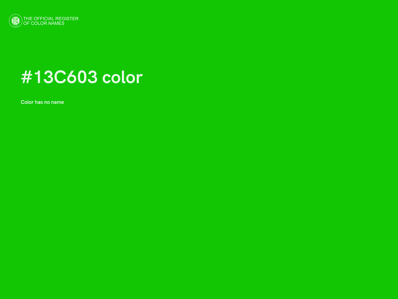 #13C603 color image