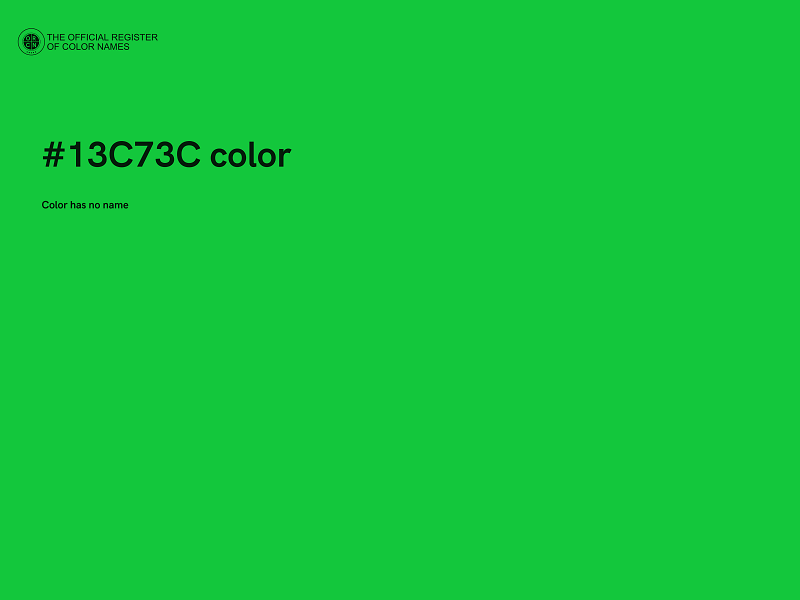 #13C73C color image