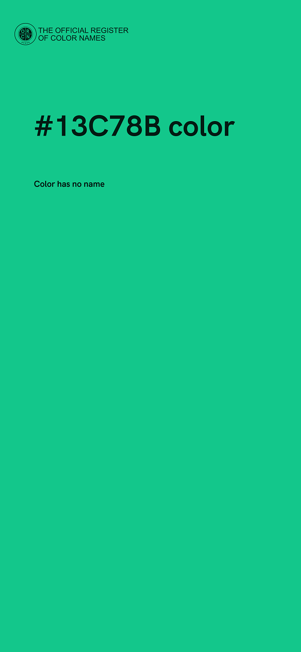 #13C78B color image