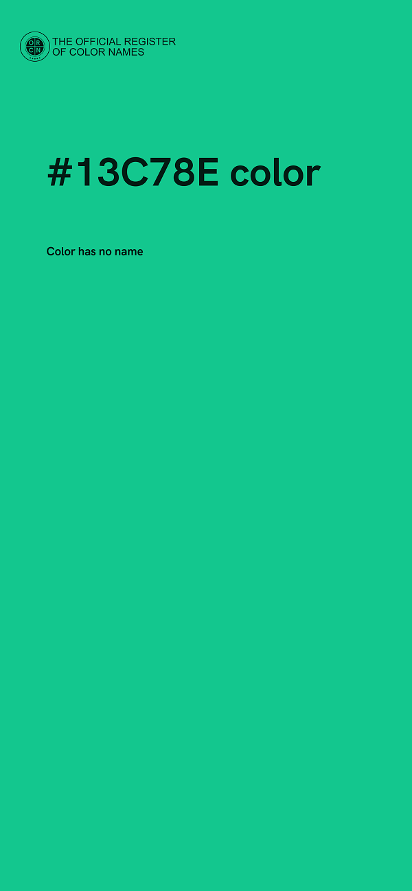 #13C78E color image