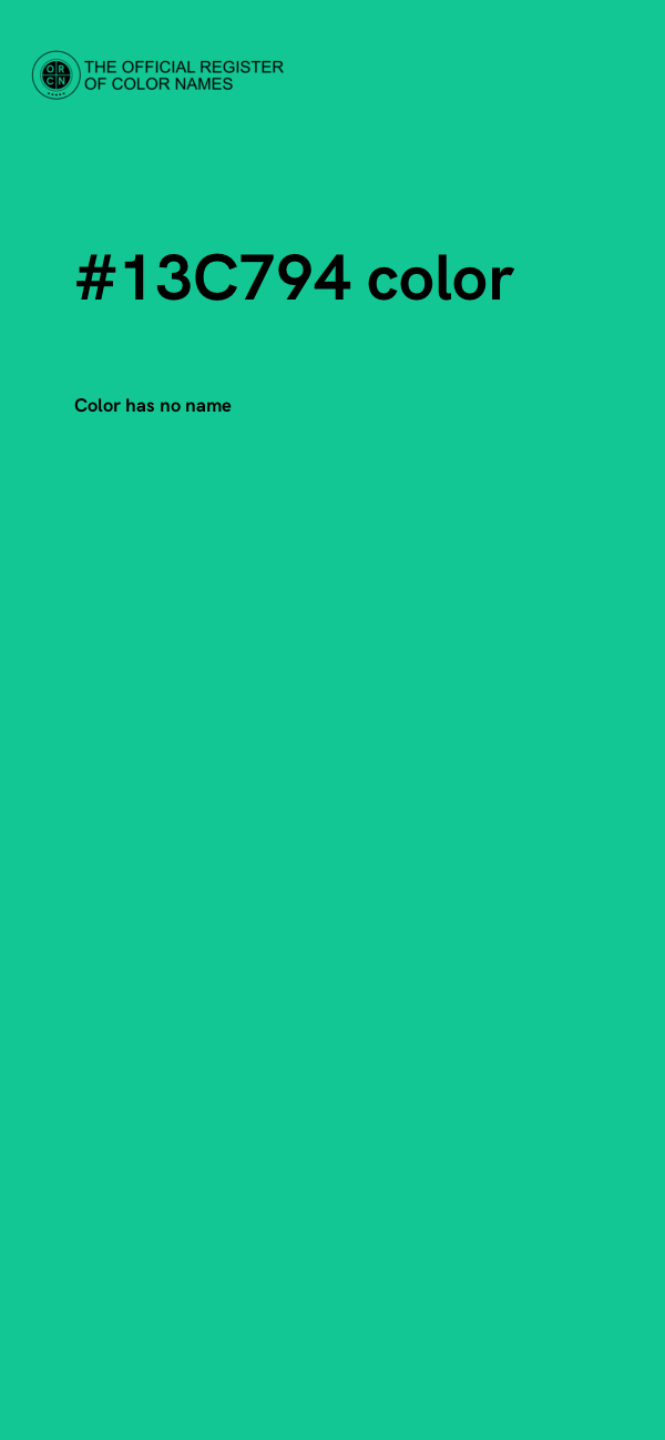 #13C794 color image