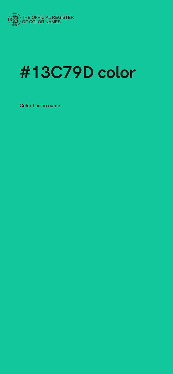 #13C79D color image