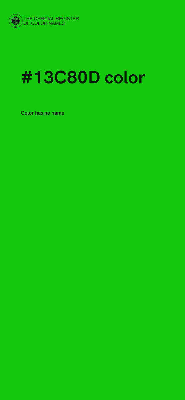 #13C80D color image