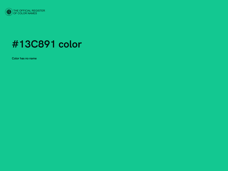 #13C891 color image