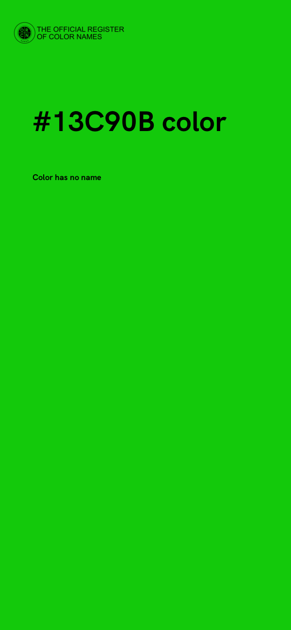 #13C90B color image