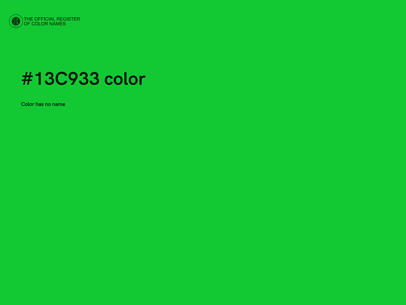 #13C933 color image