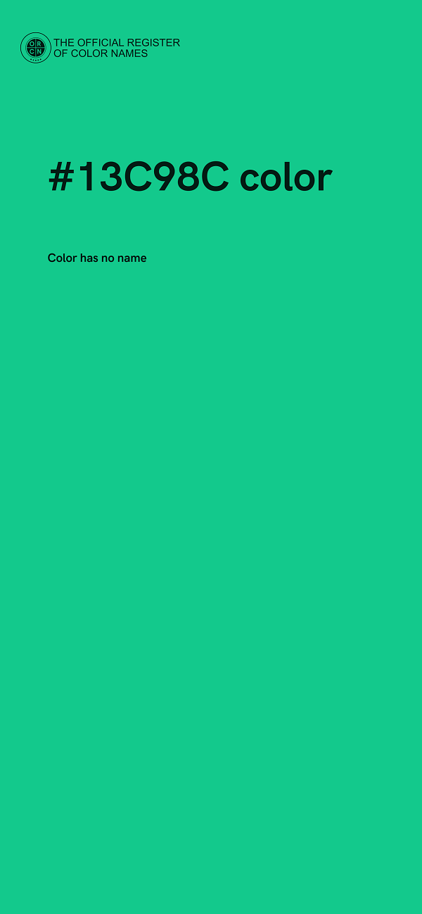 #13C98C color image