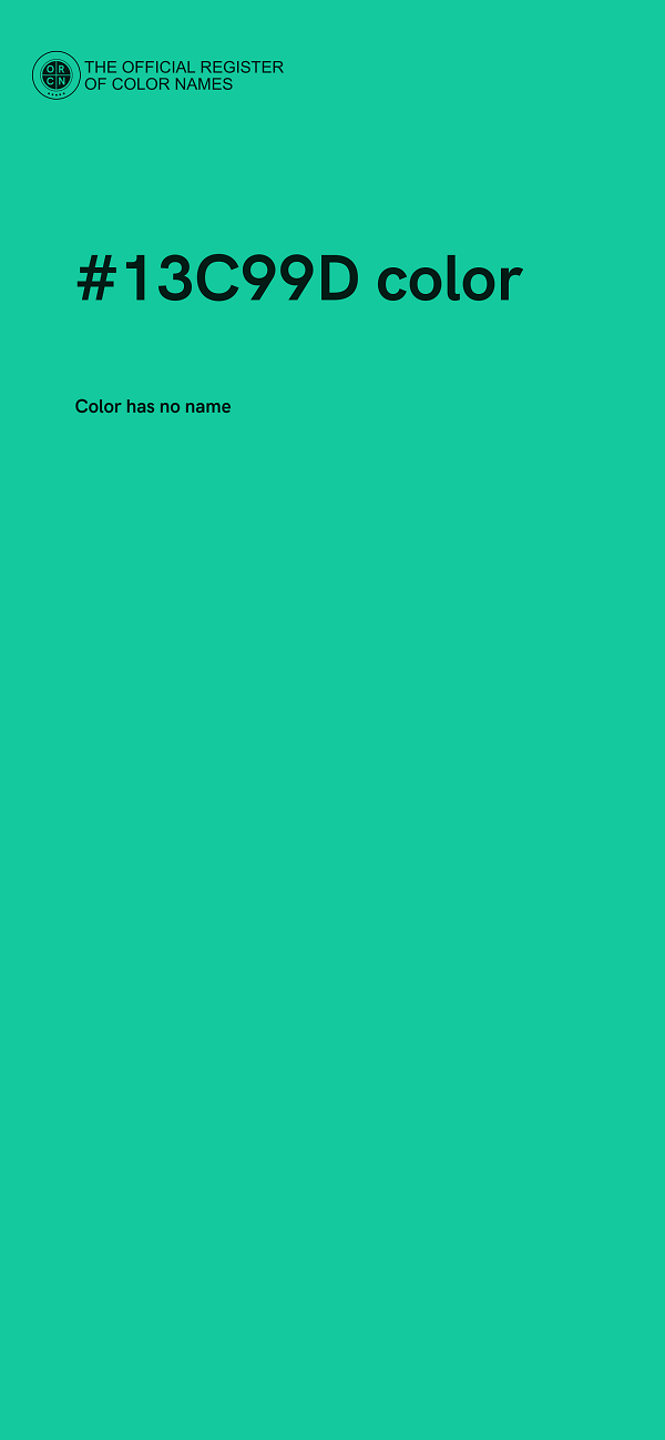 #13C99D color image
