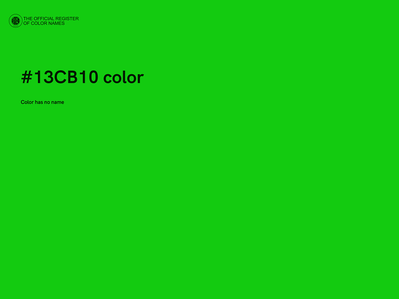 #13CB10 color image