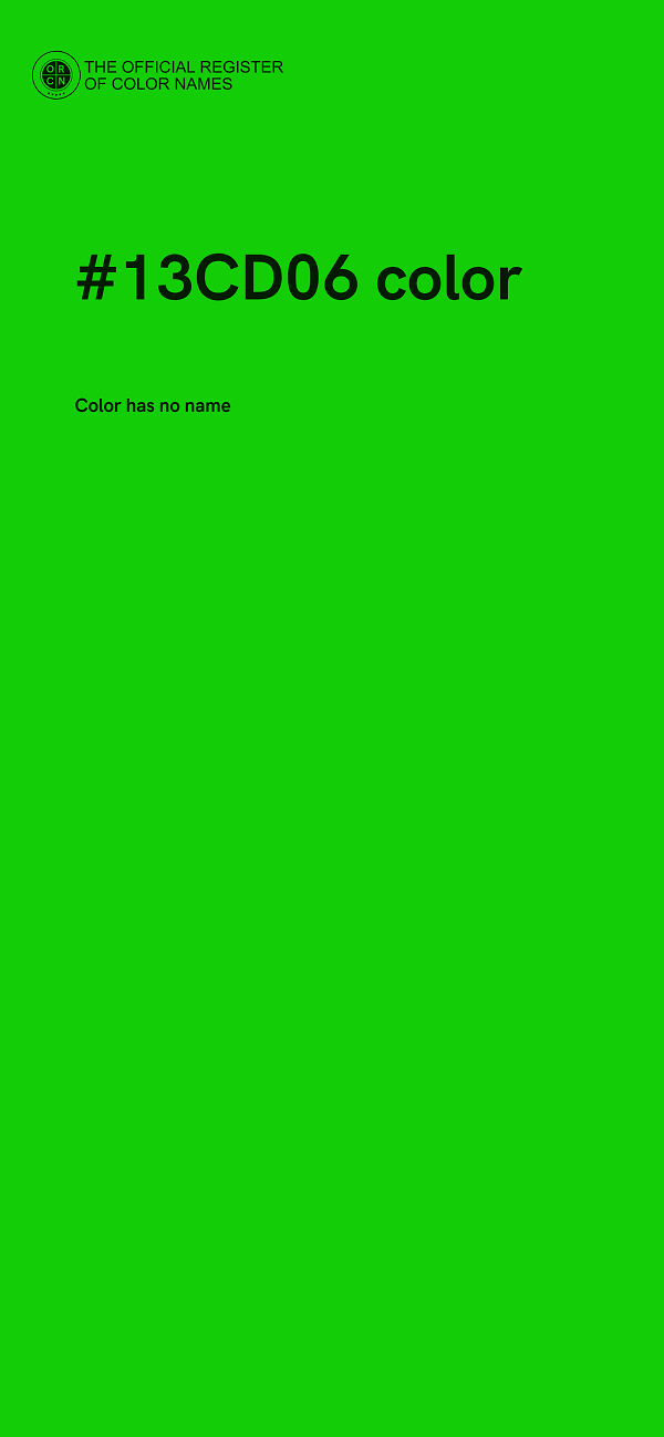 #13CD06 color image