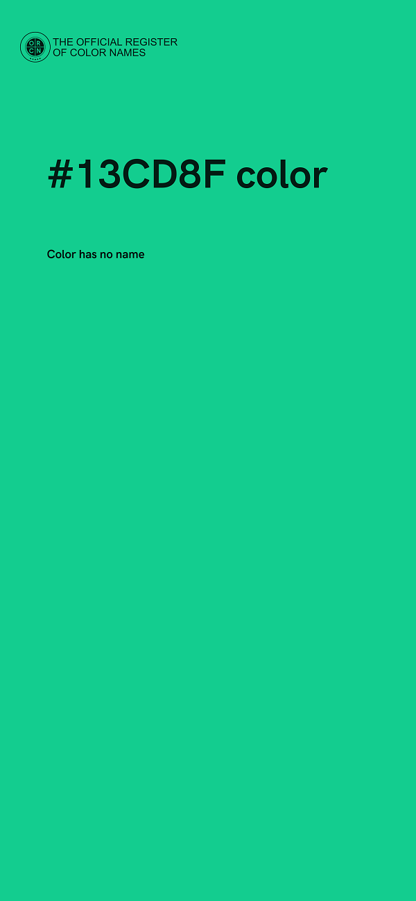 #13CD8F color image